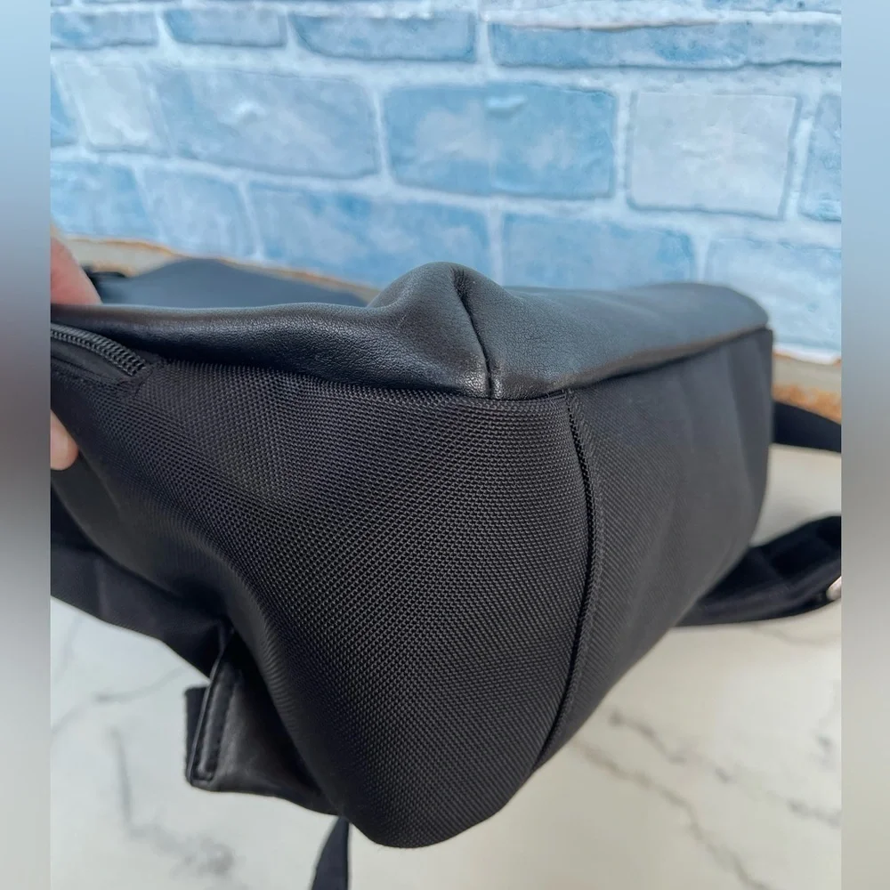 Bolvaint Giles leather and canvas backpack